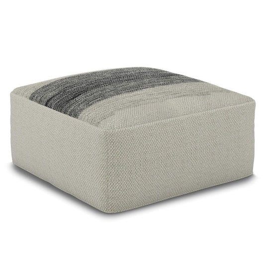 Sabella Square Woven Outdoor/ Indoor Pouf