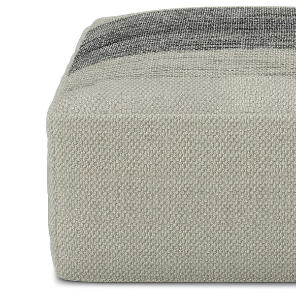 Sabella Square Woven Outdoor/ Indoor Pouf