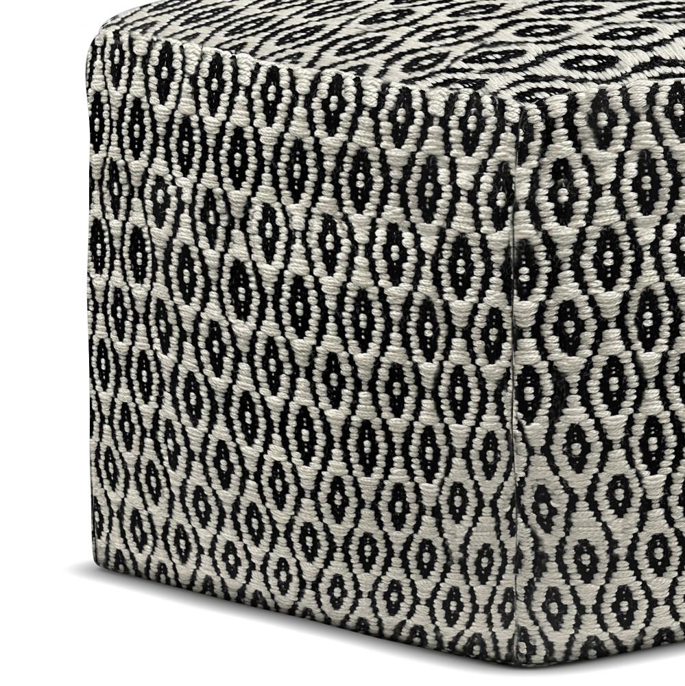 Kiana Square Woven Outdoor/ Indoor Pouf
