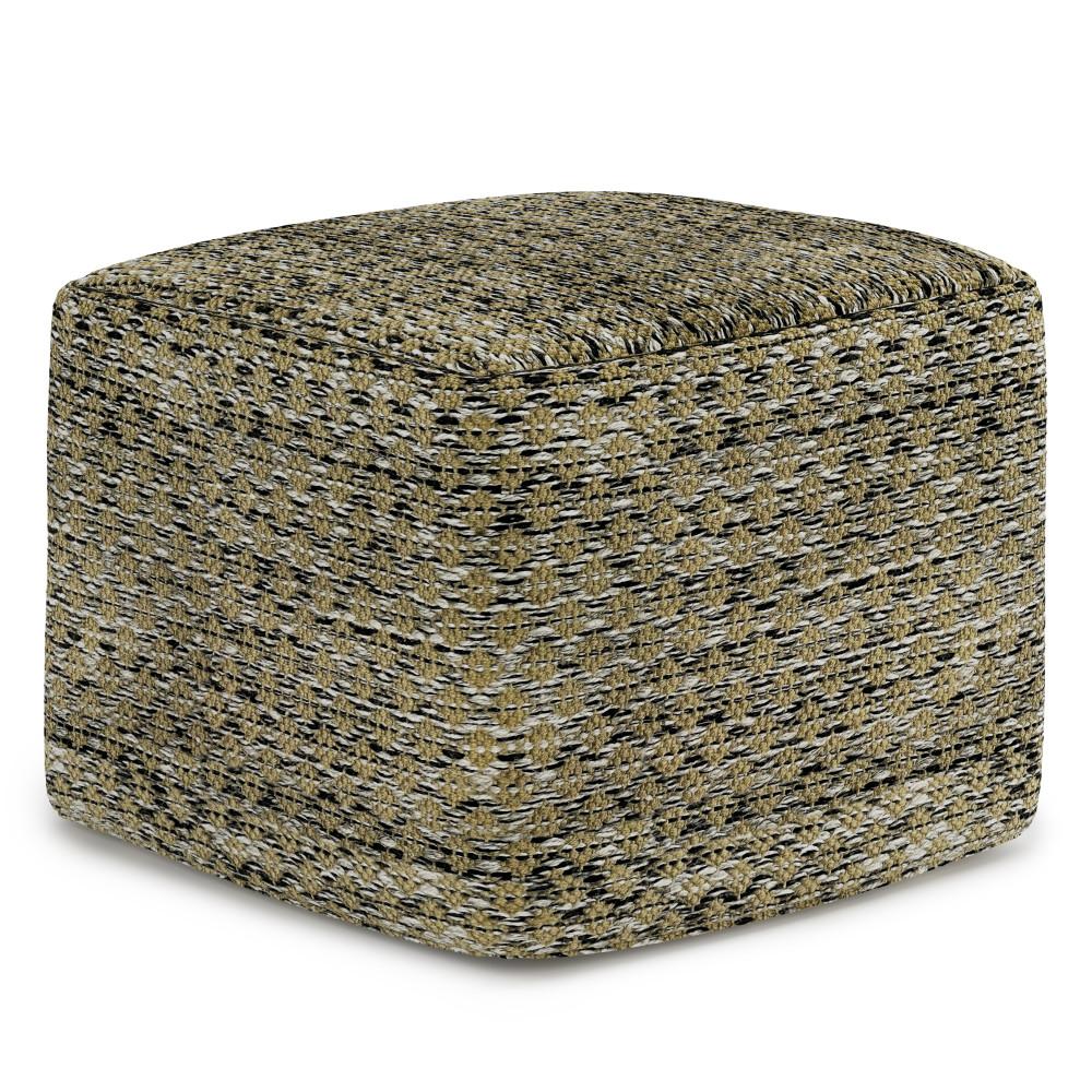 Janelle Square Woven Outdoor/ Indoor Pouf