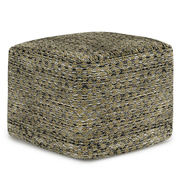 Janelle Square Woven Outdoor/ Indoor Pouf