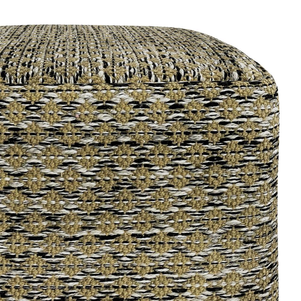 Janelle Square Woven Outdoor/ Indoor Pouf