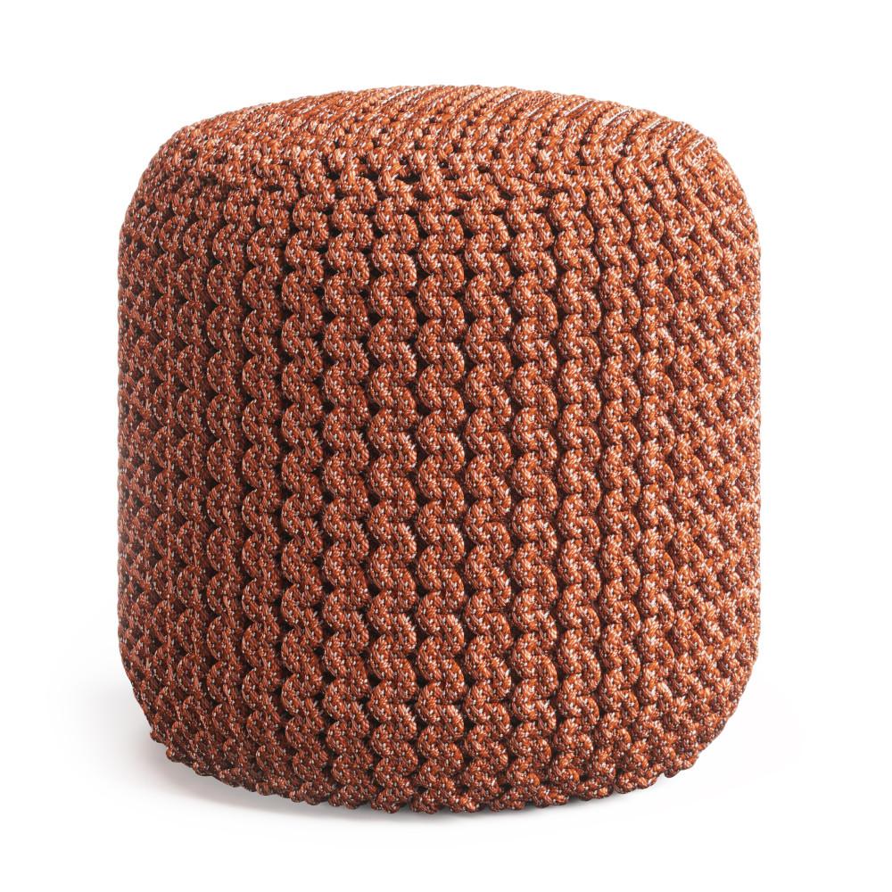 Wynne Round Knitted Outdoor/ Indoor Pouf