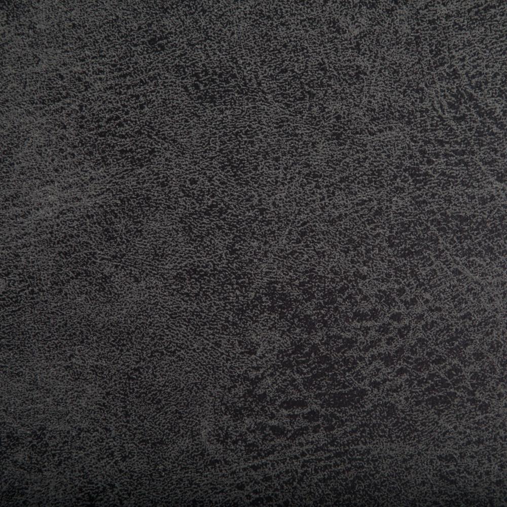 Distressed Black Distressed Vegan Leather | Hamilton Vegan Leather Storage Ottoman