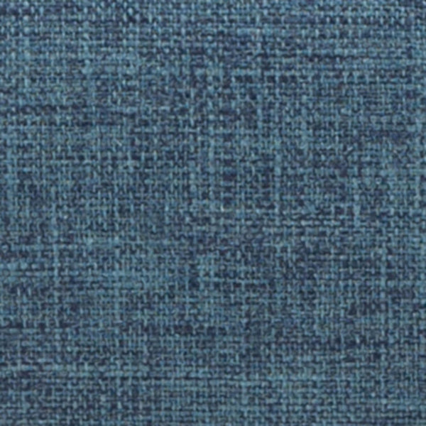 Denim Blue Linen Style Fabric | Waverly Tufted Ottoman Bench 