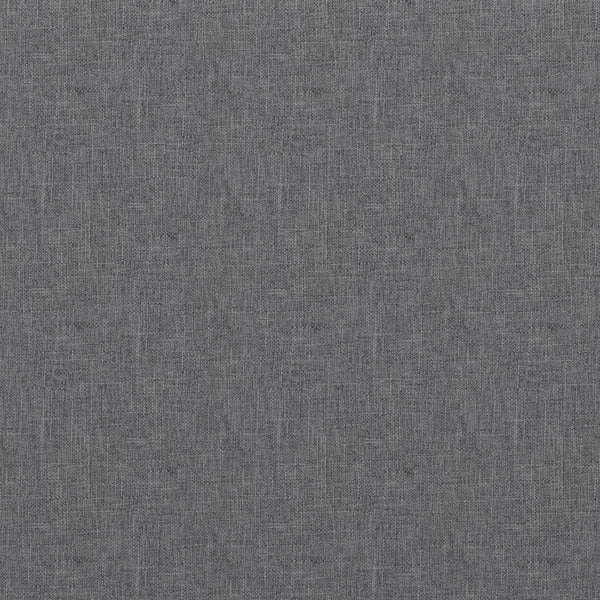 Slate Grey Linen Style Fabric | Rockwood Vegan Leather Cube Storage Ottoman with Tray