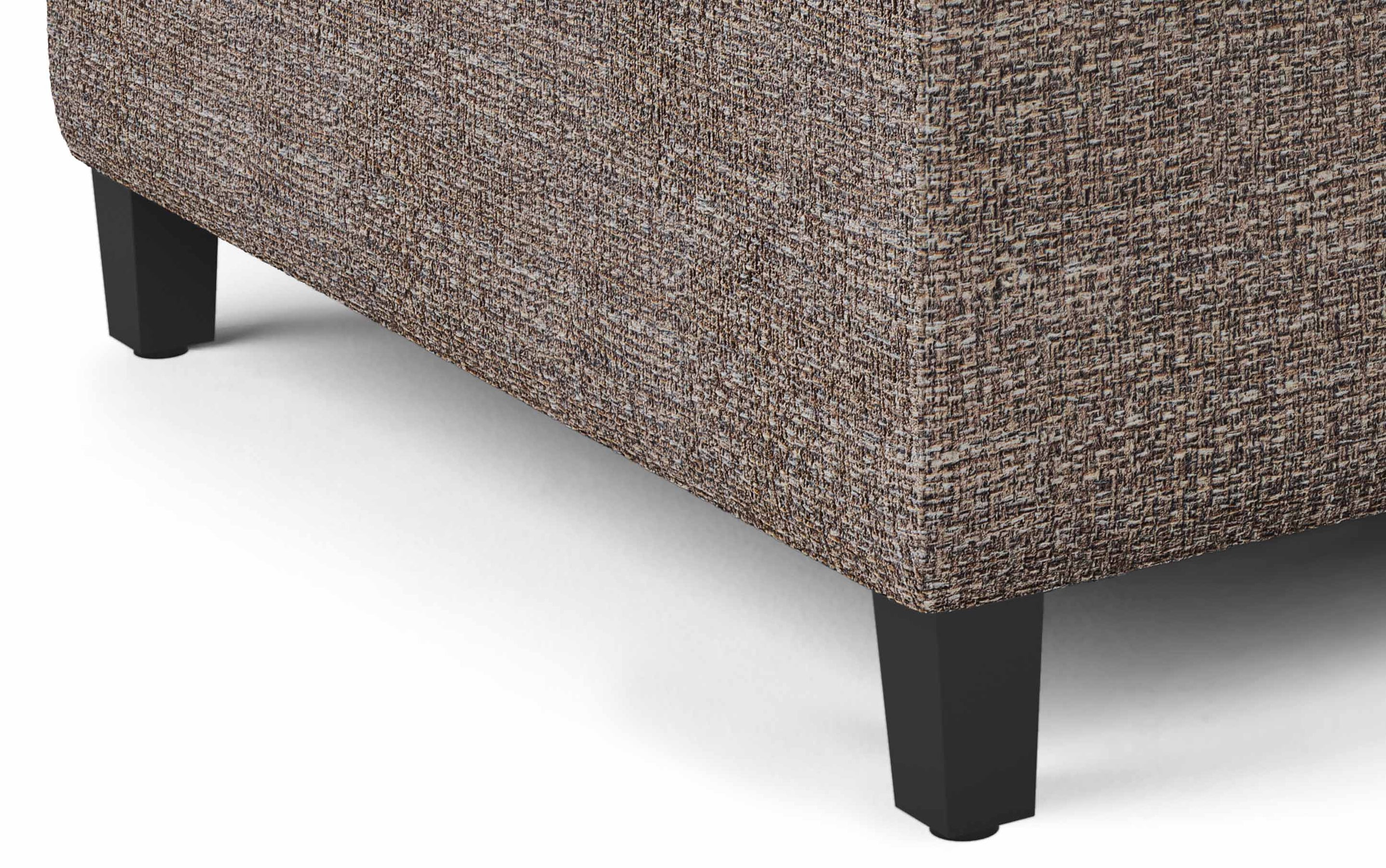 Mink Brown Tweed Style Fabric | Harrison Coffee Table Storage Ottoman