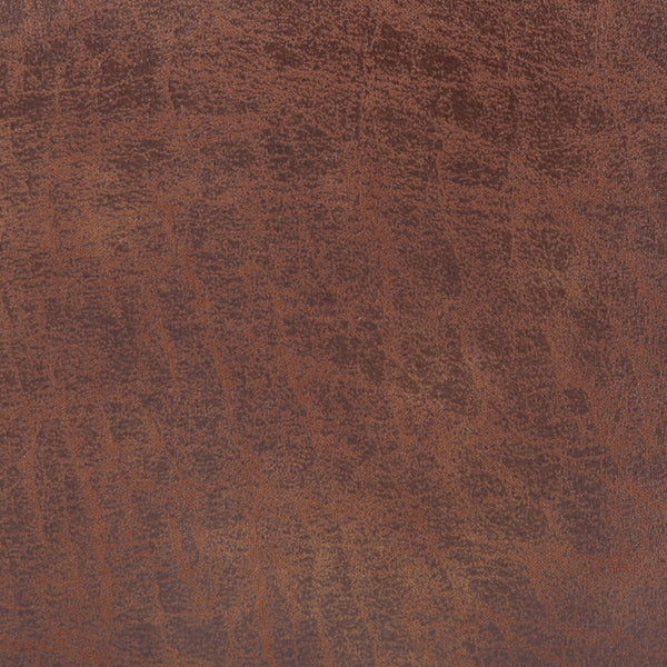 Distressed Saddle Brown Distressed Vegan Leather | Salinger Ottoman Bench