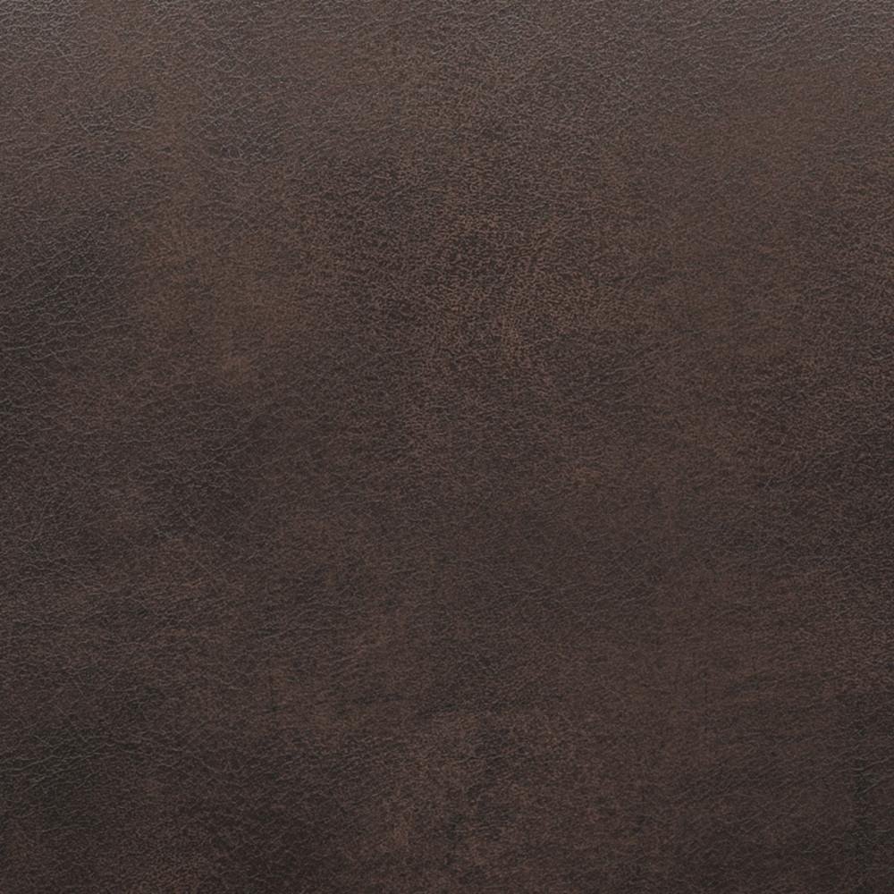 Distressed Chestnut Brown Distressed Vegan Leather | Owen Small Rectangular Storage Ottoman