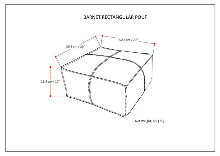 Barnett Square Pouf