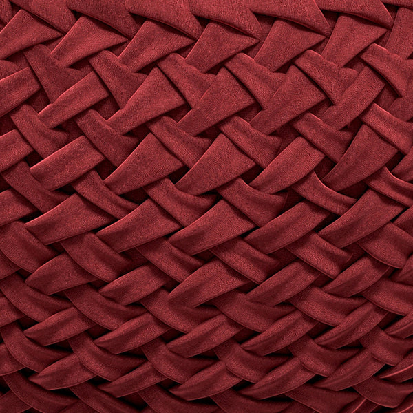 Maroon Velvet Fabric |Grafton Velvet Round Pouf