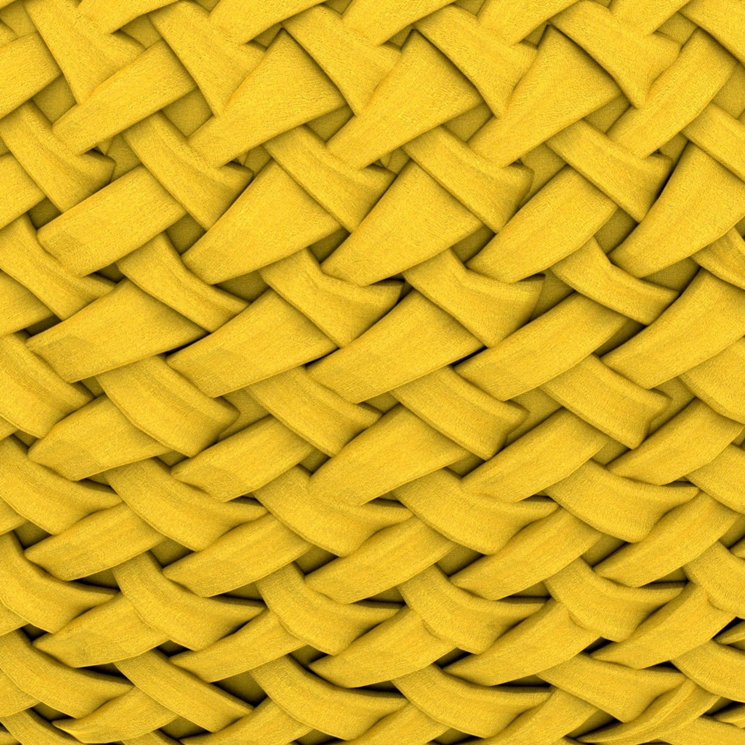 Golden Yellow Velvet Fabric |Grafton Velvet Round Pouf