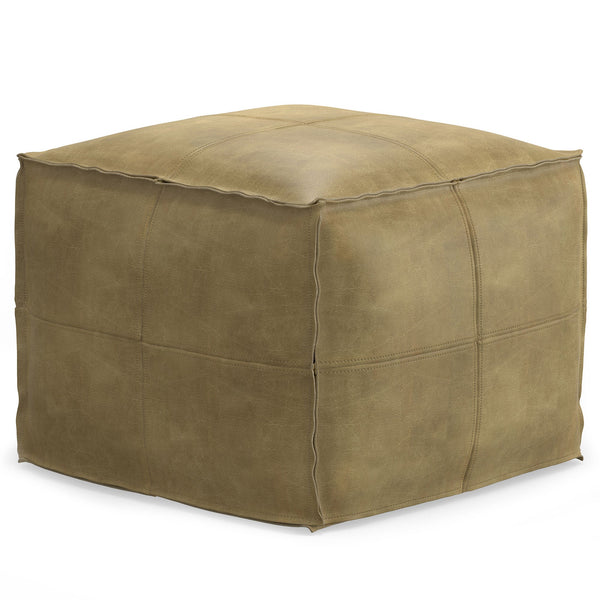 Distressed Sandcastle | Sheffield Square Pouf