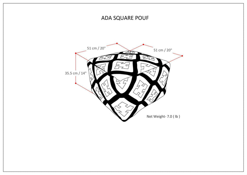 Ada Square Pouf