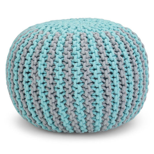 Celia Hand Knit Round Pouf