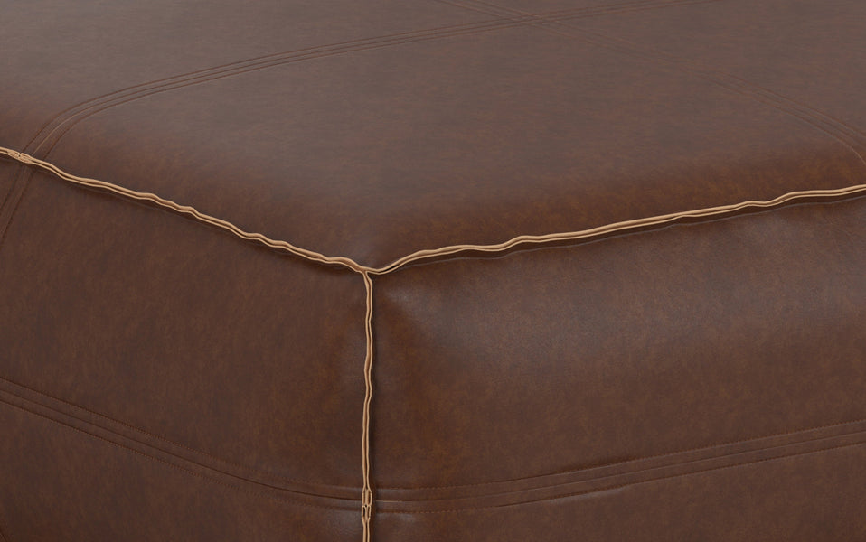 Distressed Dark Brown | Brody Extra Large Pouf