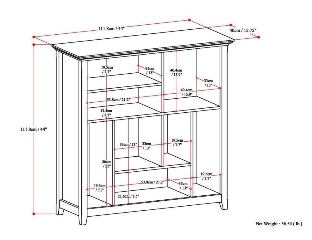 Hickory Brown | Amherst Multi-Cube Bookcase & Storage Unit