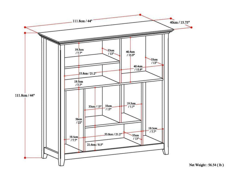 Hickory Brown | Amherst Multi-Cube Bookcase & Storage Unit