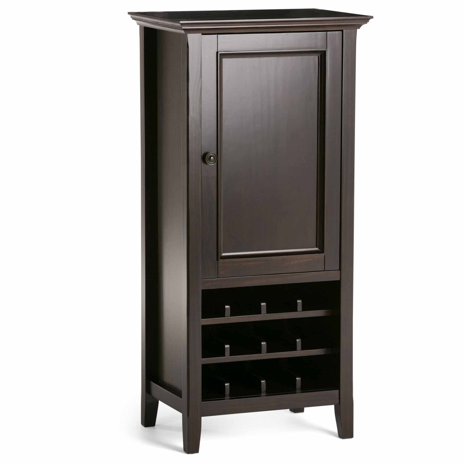 Hickory Brown | Amherst High Storage Wine Rack