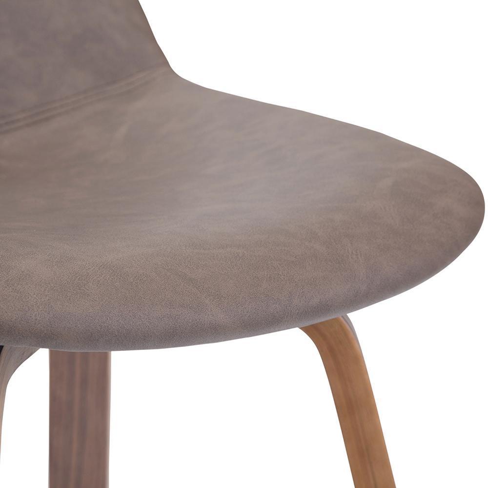 Distressed Chocolate Brown Distressed Vegan Leather Natural | Randolph Bentwood 26 inch Bar Stool (Set of 2)