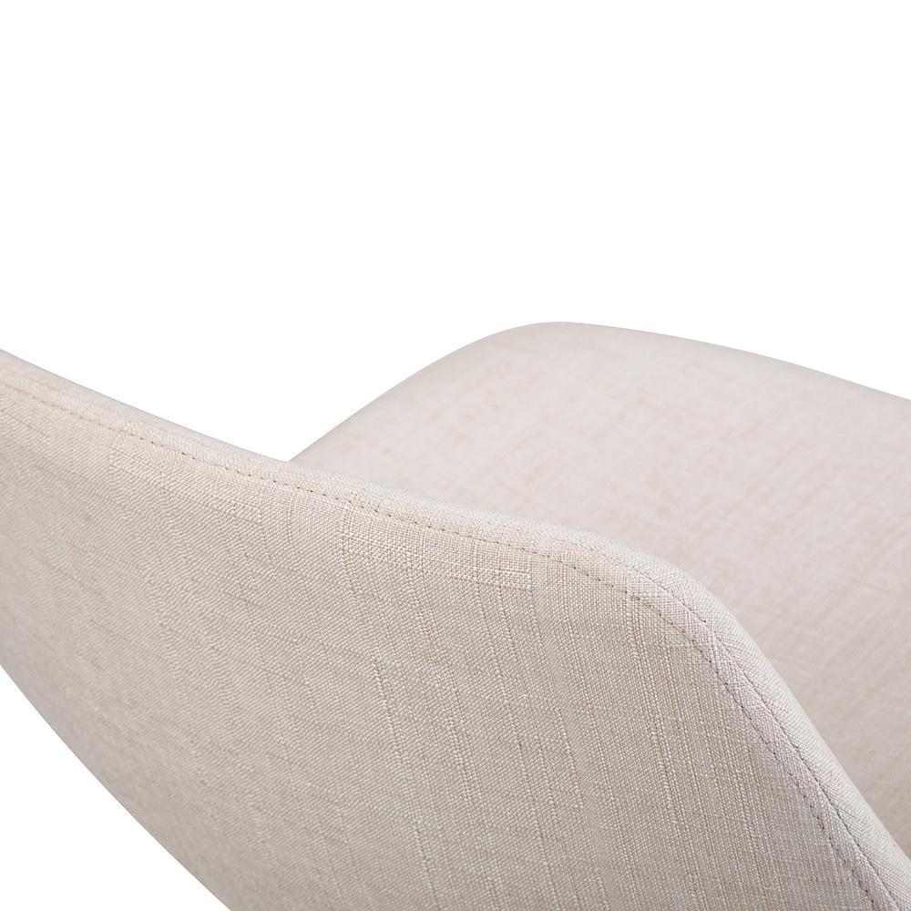 Natural Linen Style Fabric Natural | Randolph Bentwood 26 inch Bar Stool (Set of 2)