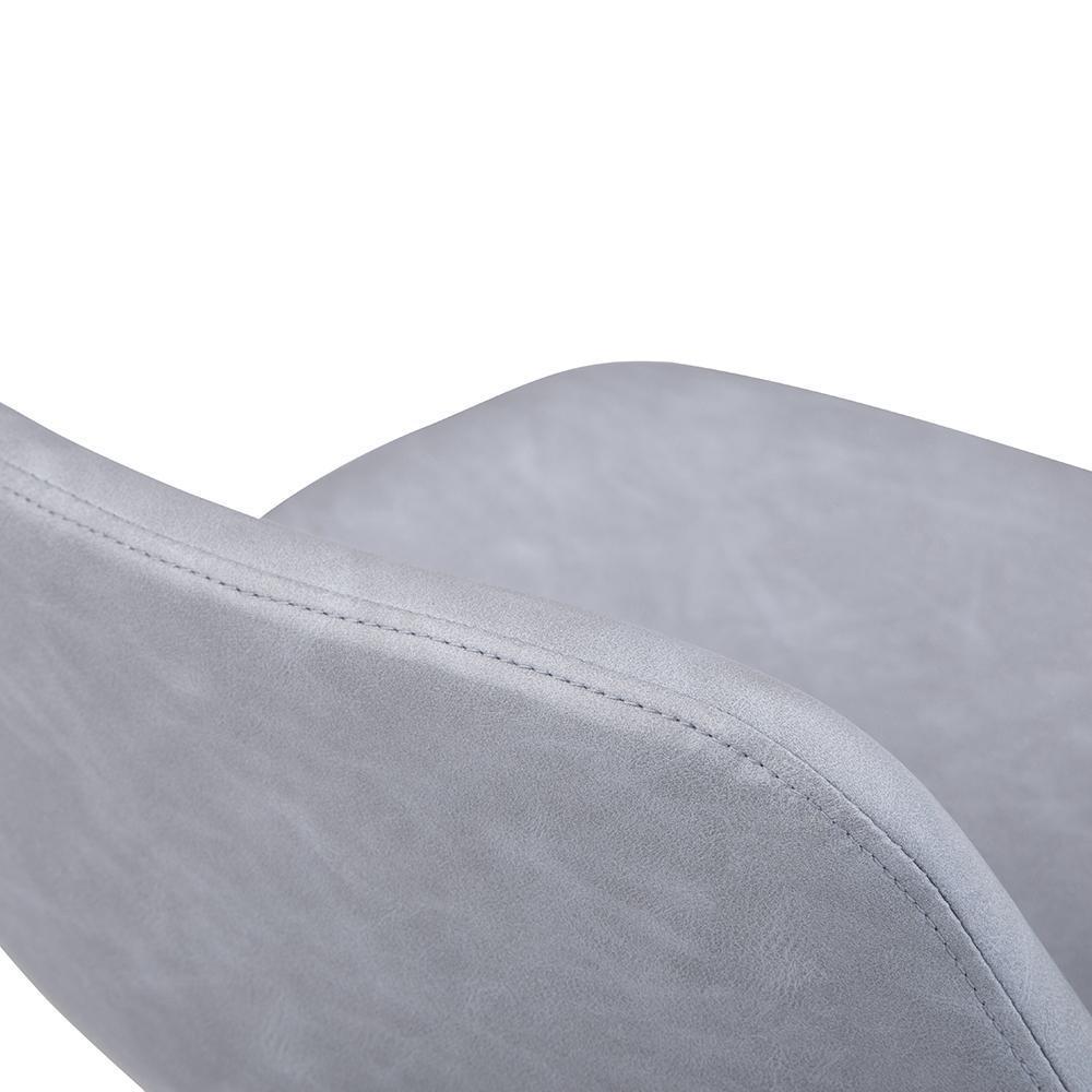 Stone Grey Vegan Leather Natural  | Randolph Bentwood 26 inch Bar Stool (Set of 2)