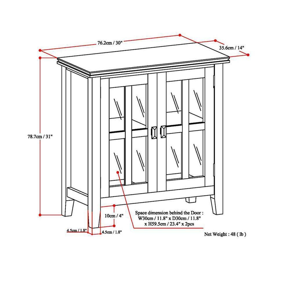 Russet Brown | Artisan Low Storage Cabinet
