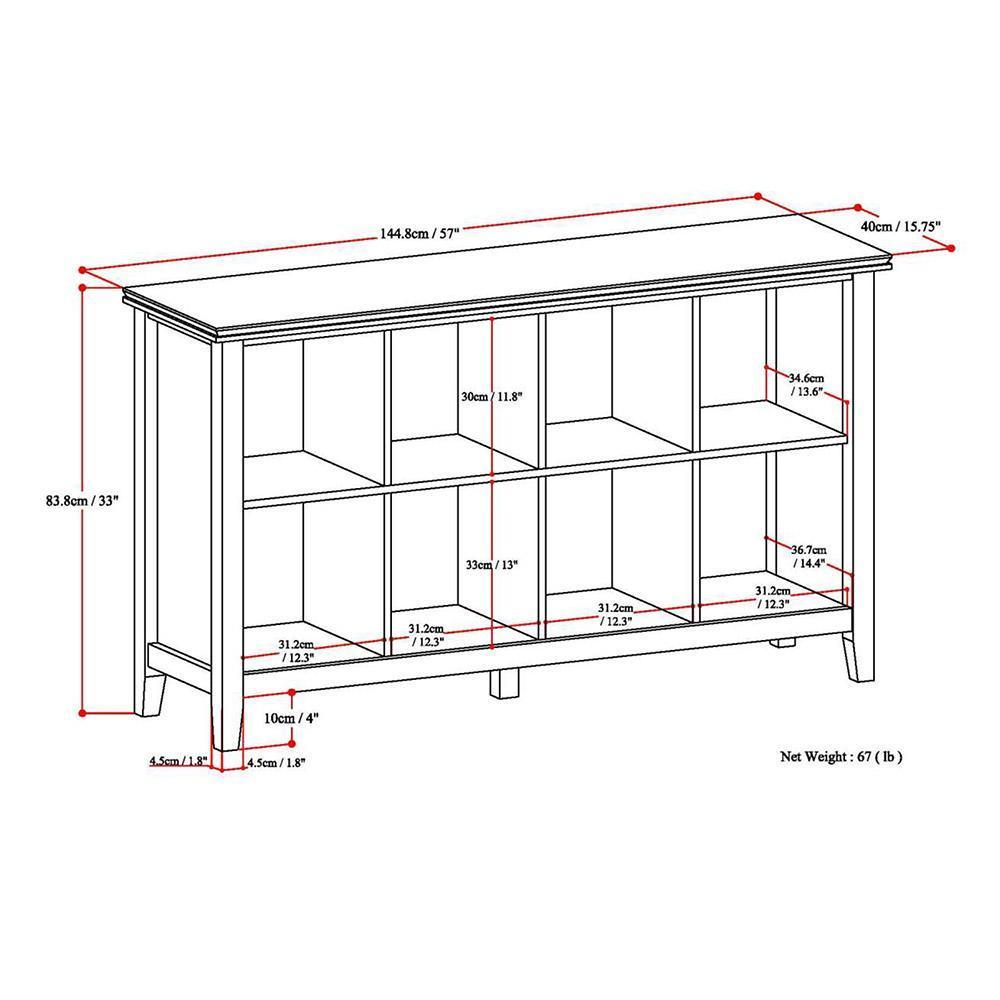 Russet Brown | Artisan 8 Cube Storage / Sofa Table