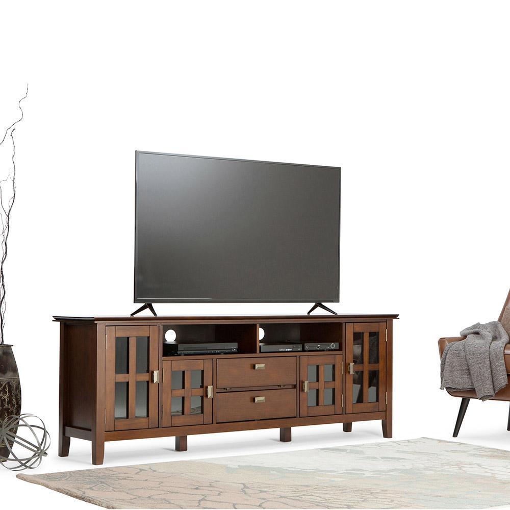 Russet Brown | Artisan 72 inch Tall TV Stand