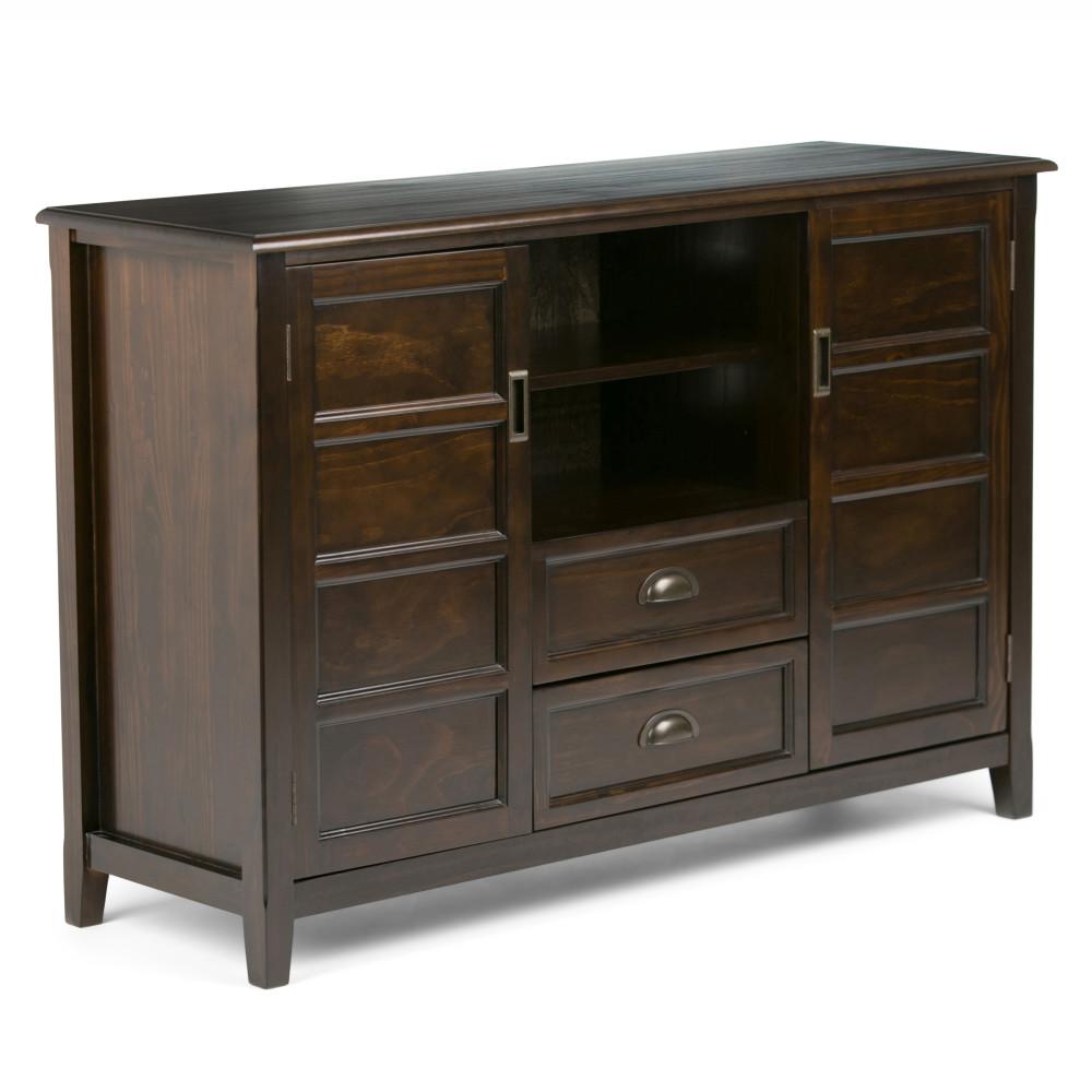 Mahogany Brown | Burlington Tall TV Stand