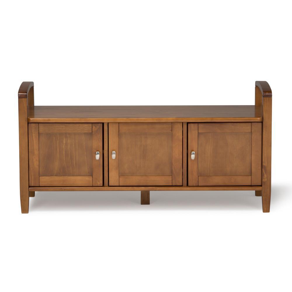 Light Golden Brown | Warm Shaker 44 inch Entryway Bench