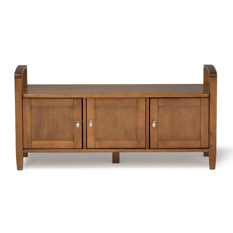 Light Golden Brown | Warm Shaker 44 inch Entryway Bench