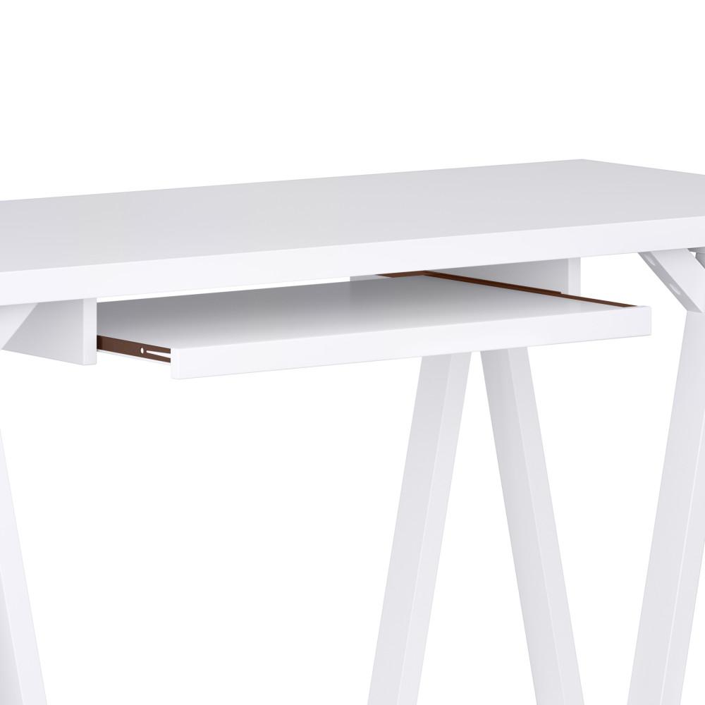White | Sawhorse 60 inch Desk