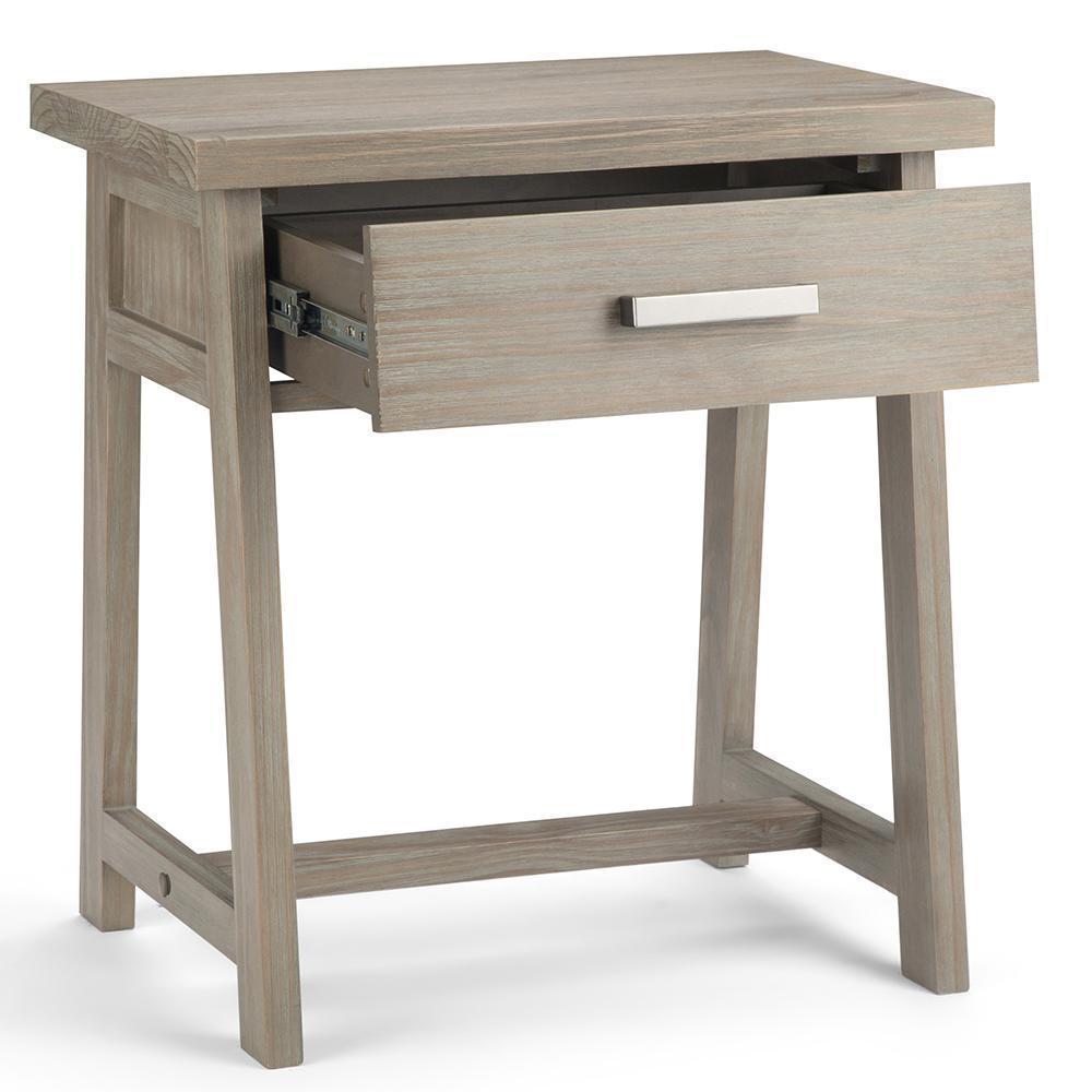 Distressed Grey | Sawhorse Bedside Table
