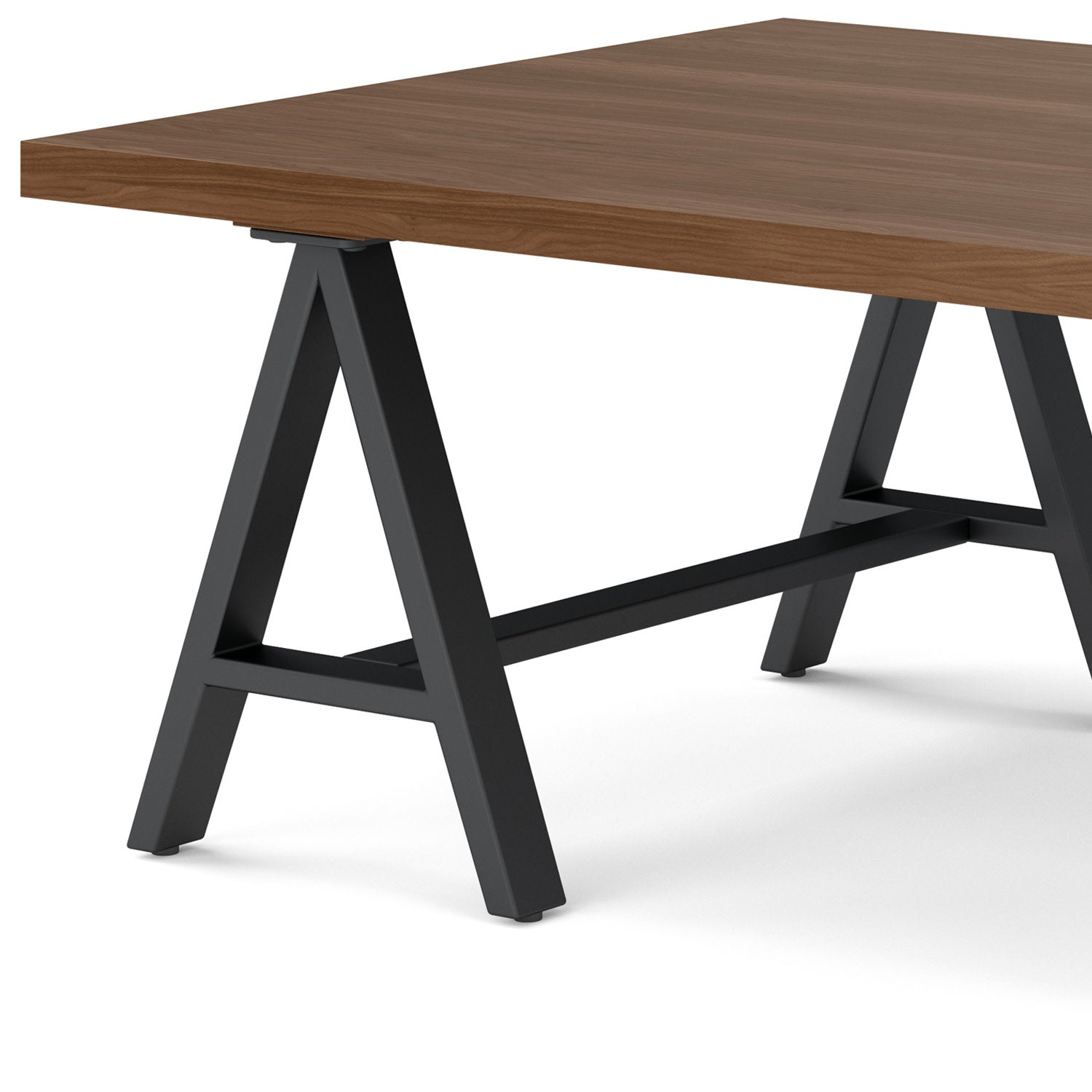 Sawhorse Metal/Wood Coffee Table