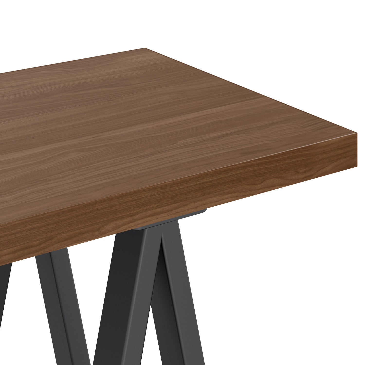 Sawhorse Metal/Wood Console Sofa Table