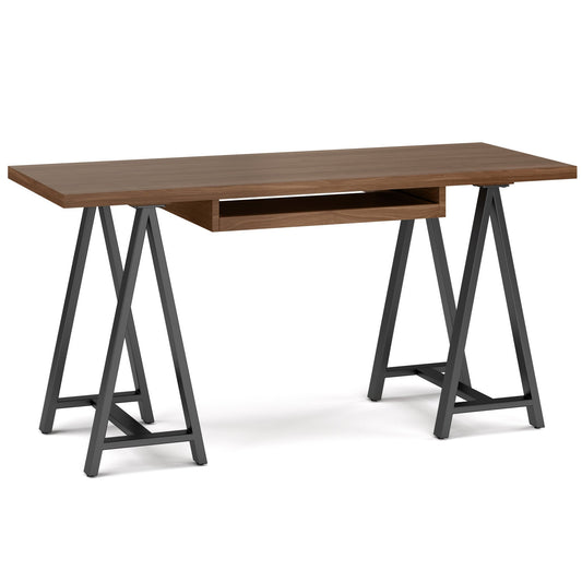 Sawhorse Metal/Wood Desk