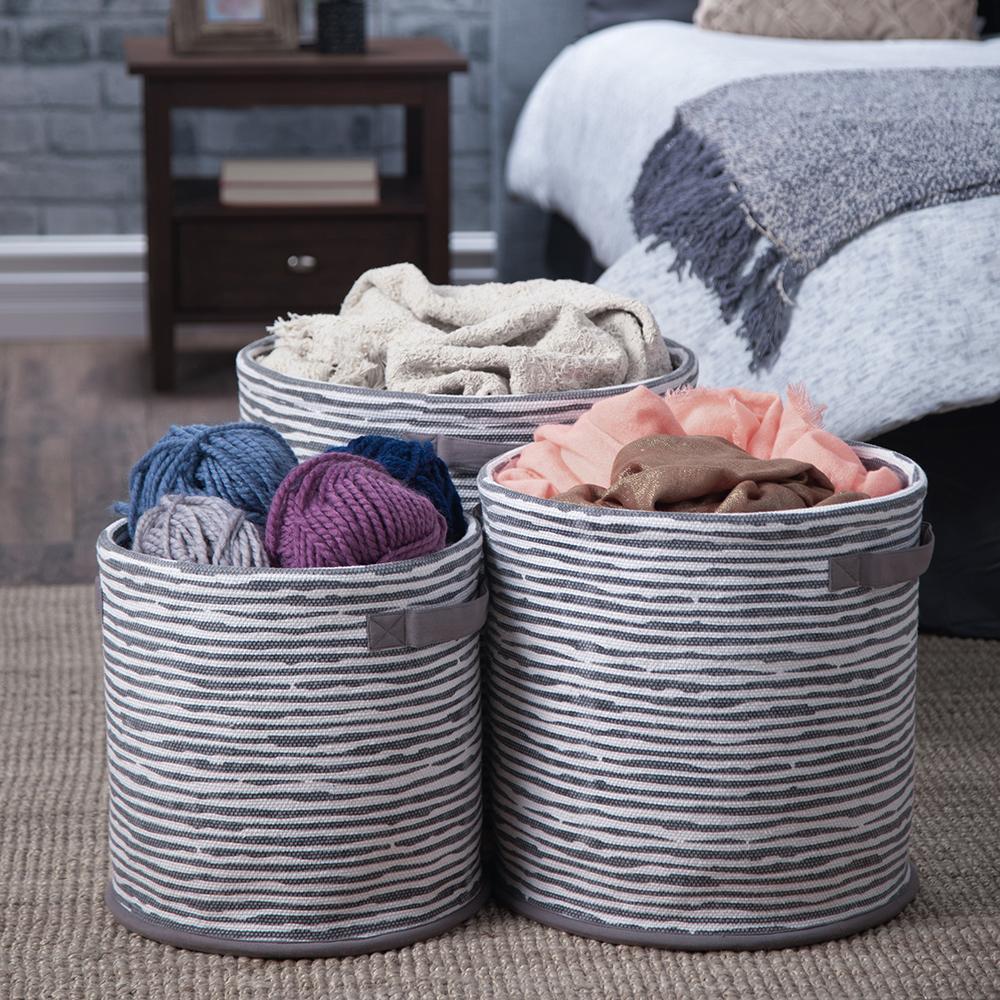 Kelton 3 Pc Nesting Storage Basket Set