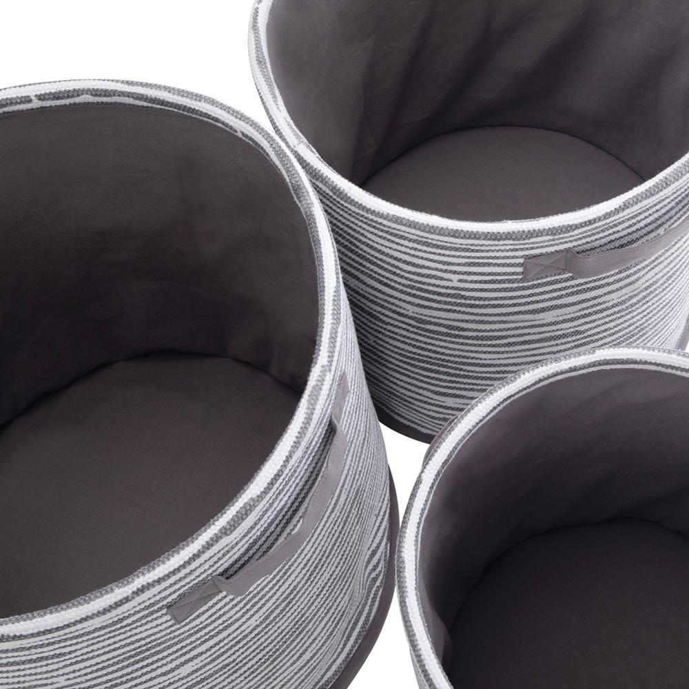 Kelton 3 Pc Nesting Storage Basket Set