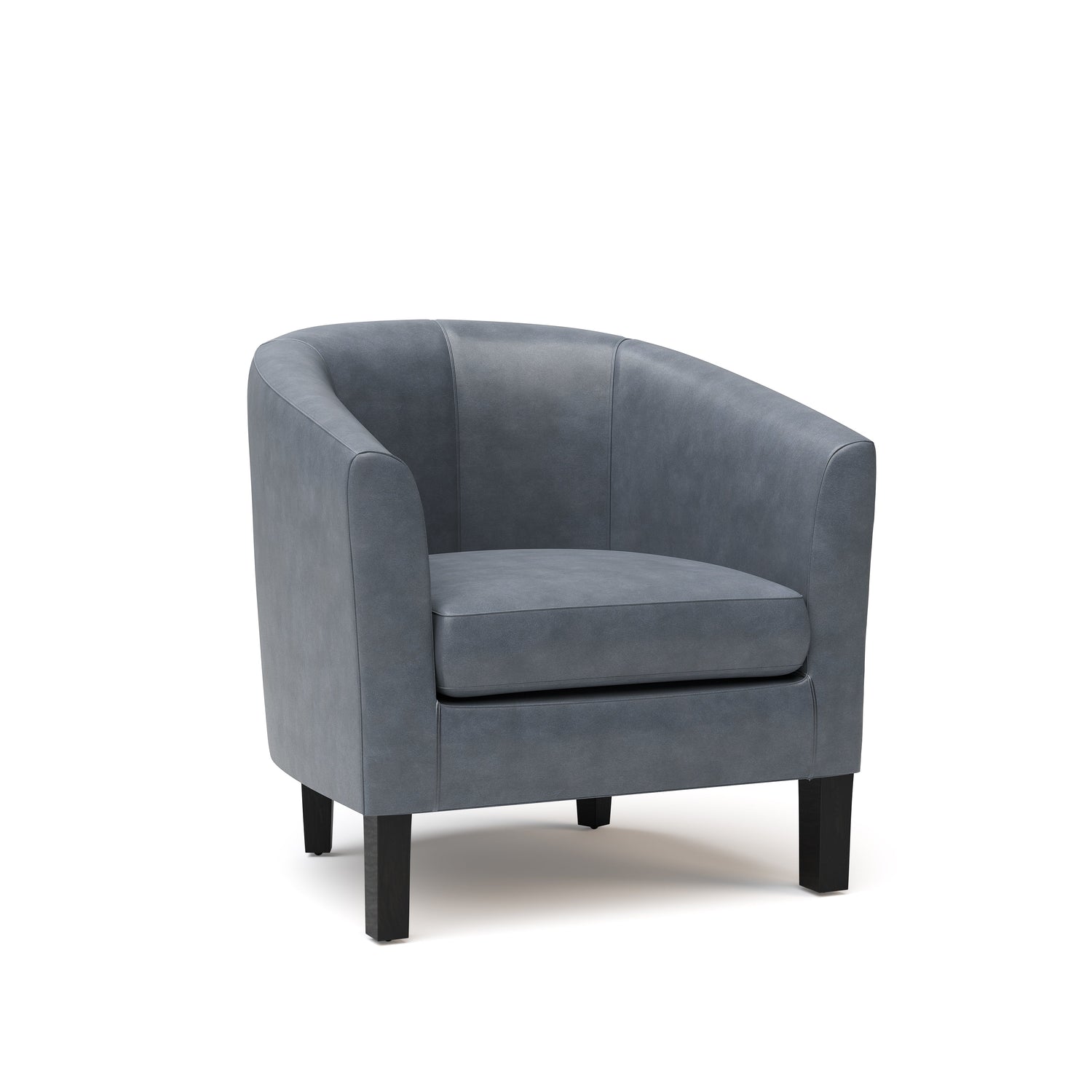 Stone Grey Vegan Leather | Austin Vegan Leather Tub Chair