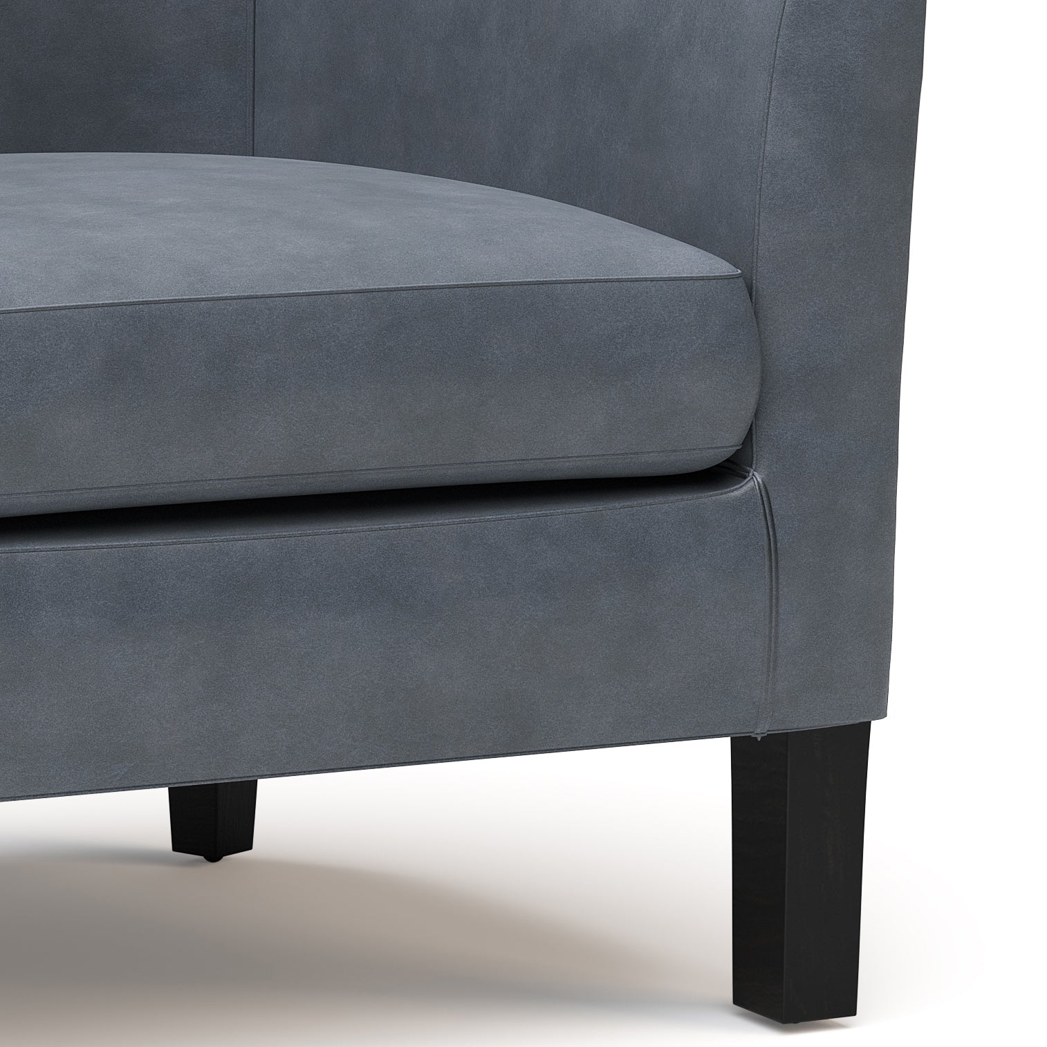 Stone Grey Vegan Leather | Austin Vegan Leather Tub Chair