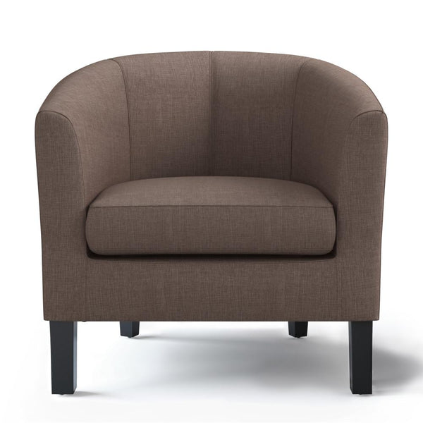 Light Mocha Linen Style Fabric | Austin Tub Chair