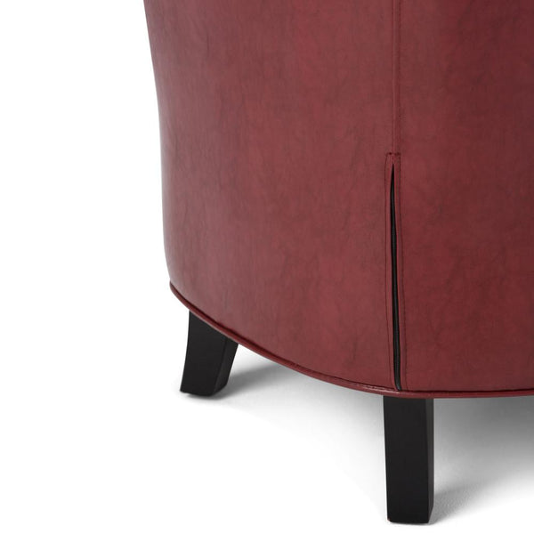 Radicchio Red Vegan Leather | Kildare Tub Chair