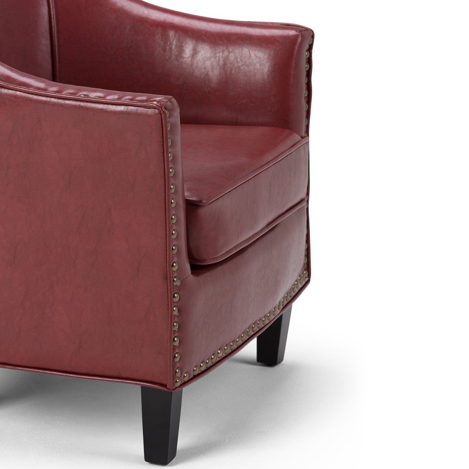 Radicchio Red Vegan Leather | Kildare Tub Chair
