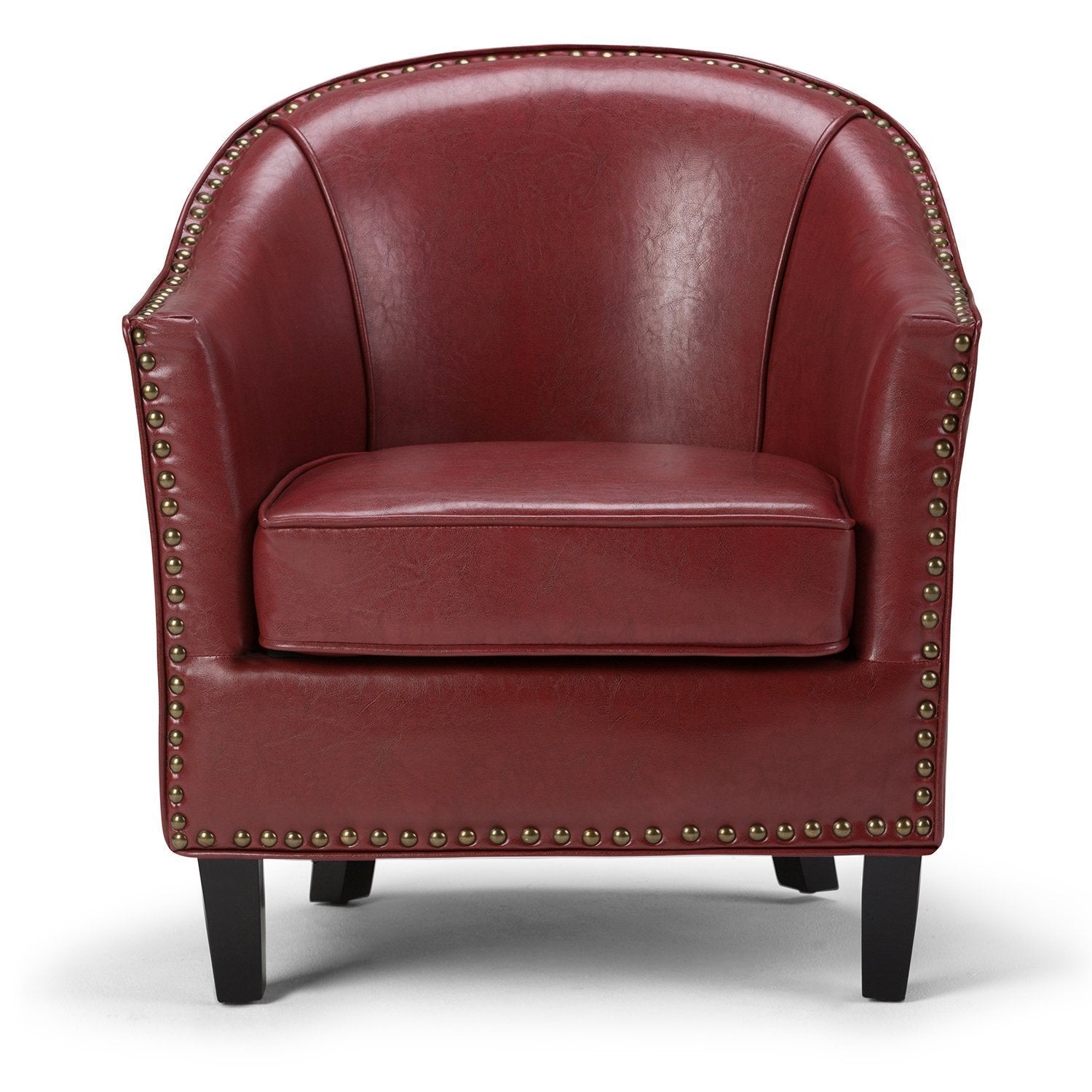 Radicchio Red Vegan Leather | Kildare Tub Chair