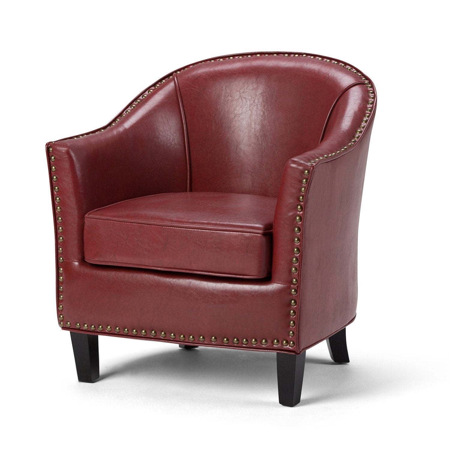 Radicchio Red Vegan Leather | Kildare Tub Chair