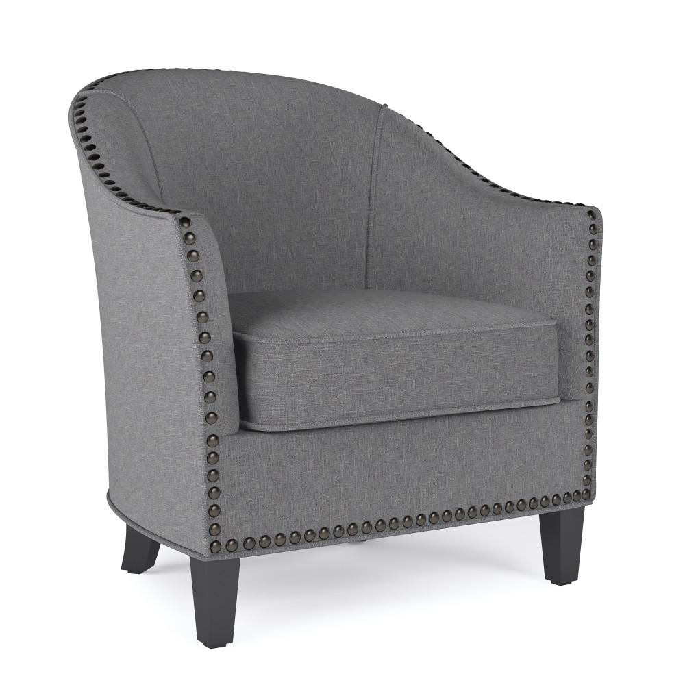 Slate Grey Linen Style Fabric | Kildare Tub Chair