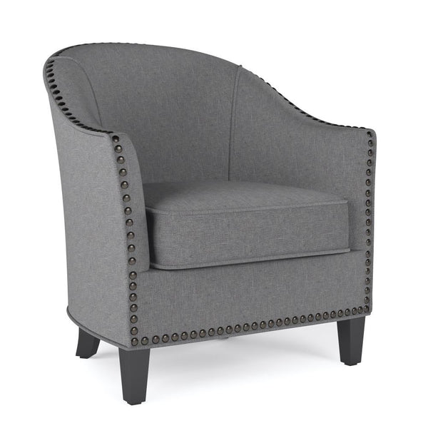 Slate Grey Linen Style Fabric | Kildare Tub Chair