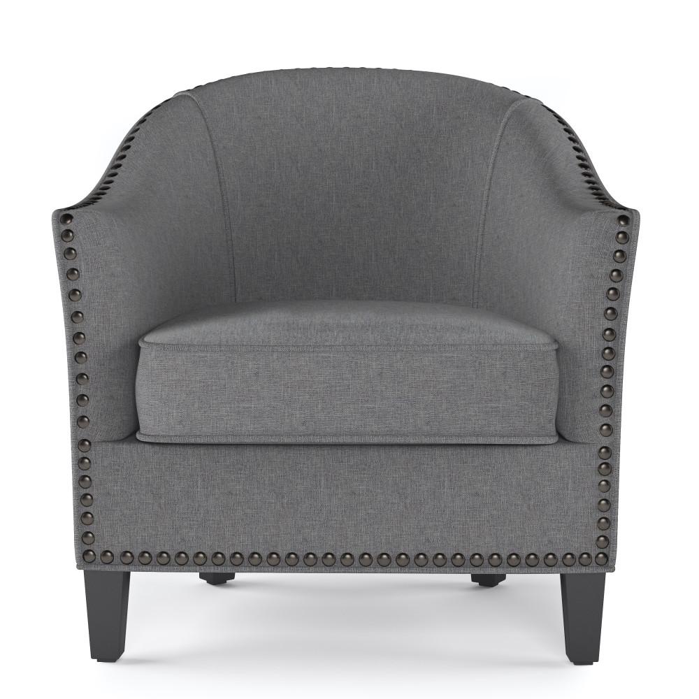 Slate Grey Linen Style Fabric | Kildare Tub Chair