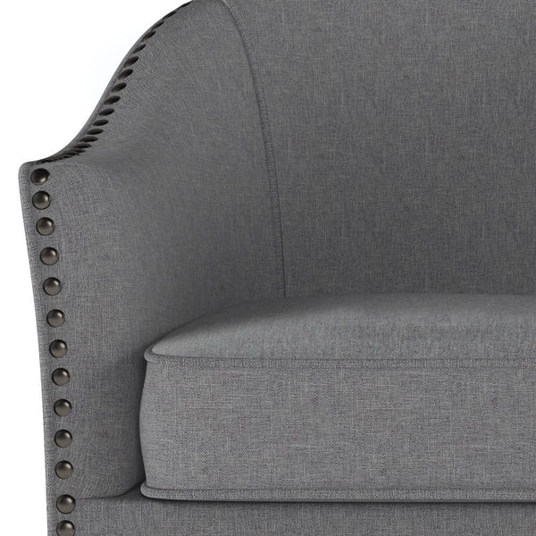 Slate Grey Linen Style Fabric | Kildare Tub Chair